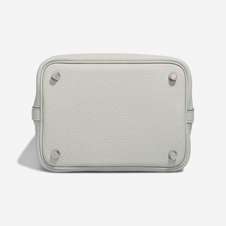 Hermès Picotin 18 Taurillon Clémence / Swift Gris Neve / Vert Comics | Sell your designer bag