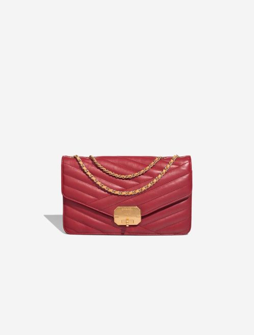 Chanel Gabrielle Flap Bag Medium Lamb Burgundy Front | Sell your designer bag