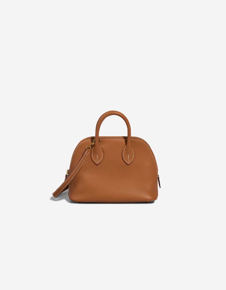 Hermès Bolide 1923 Mini Evercolor Gold Front | Sell your designer bag