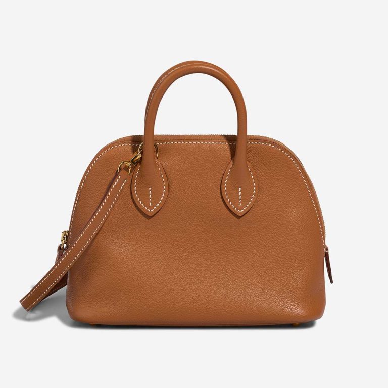Hermès Bolide 1923 Mini Evercolor Gold Front | Sell your designer bag