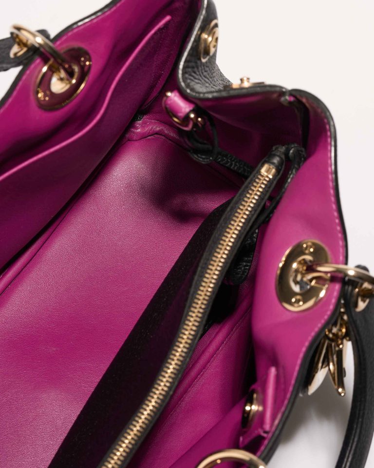 Dior Diorissimo Medium Calf Black / Fuchsia Inside | Sell your designer bag