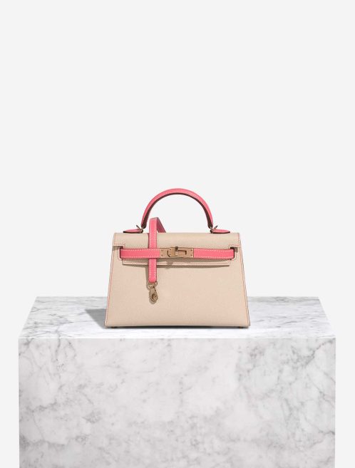 Hermès Kelly HSS Mini Epsom Nata / Rose Azalée Front | Sell your designer bag