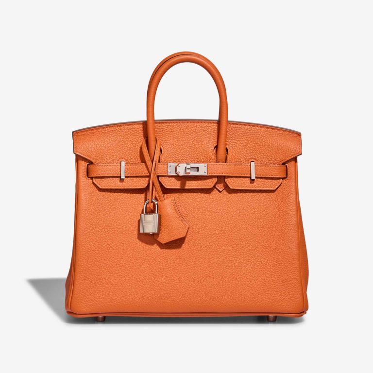 Hermès Birkin 25 Togo Orange Front | Sell your designer bag