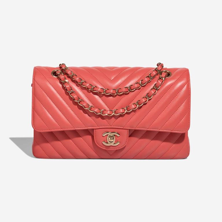 Chanel Timeless Medium Lamb Pink Front | Sell your designer bag