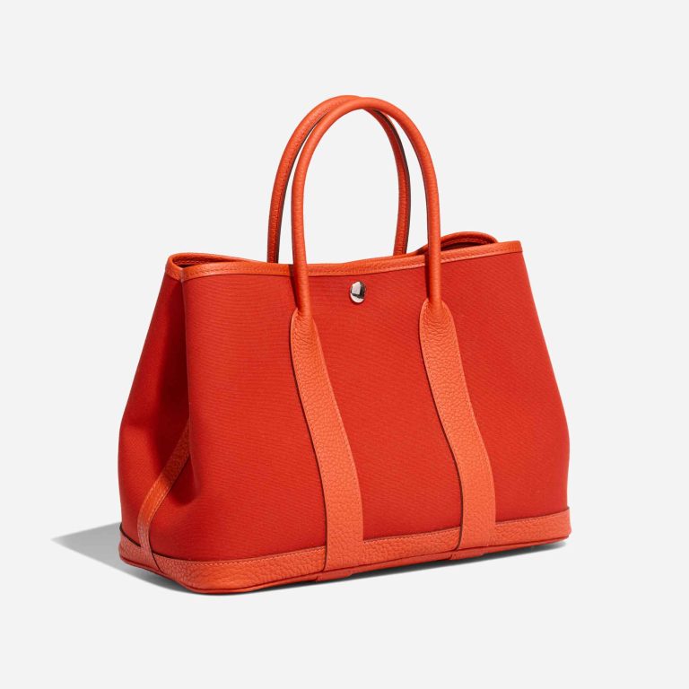 Hermès Garden Party 30 Toile / Taurillon Clémence Orange Mécano / Cuivre / Capucine | Sell your designer bag