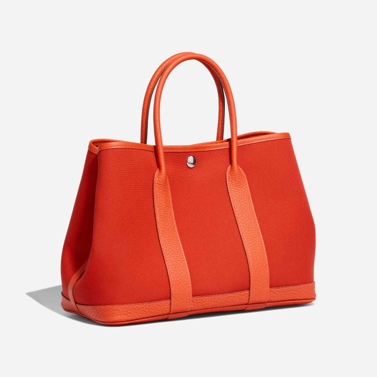 Hermès Garden Party 30 Toile / Taurillon Clémence Orange Mécano / Cuivre / Capucine | Sell your designer bag