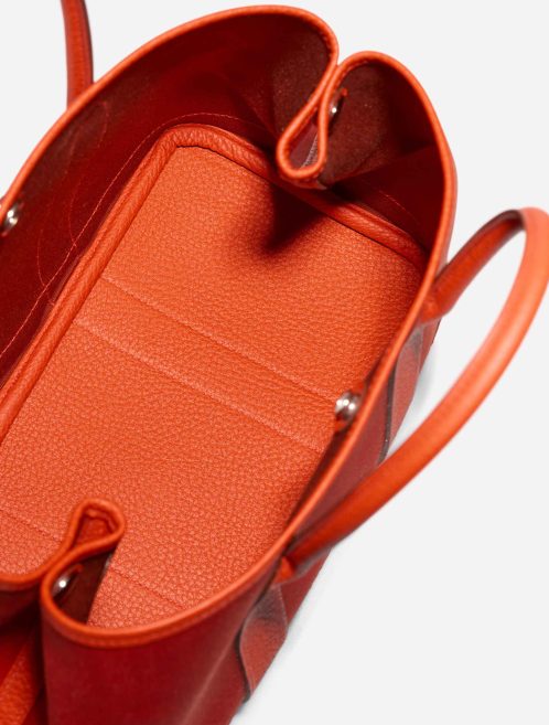 Hermès Garden Party 30 Toile / Taurillon Clémence Orange Mécano / Cuivre / Capucine Inside | Sell your designer bag