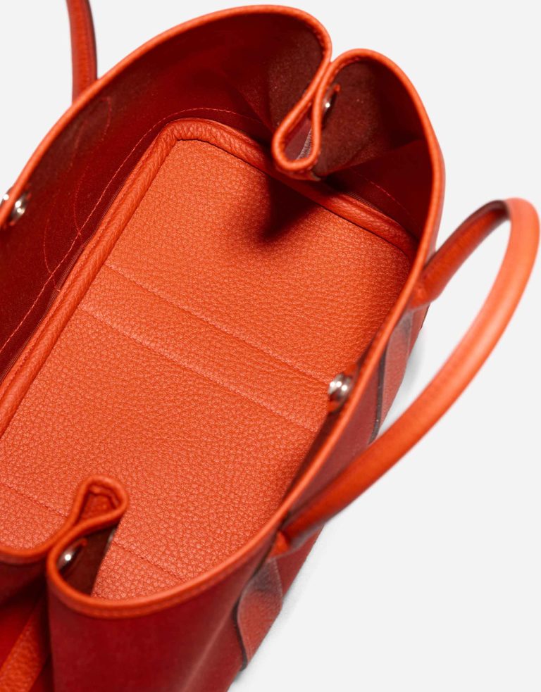Hermès Garden Party 30 Toile / Taurillon Clémence Orange Mécano / Cuivre / Capucine Inside | Sell your designer bag