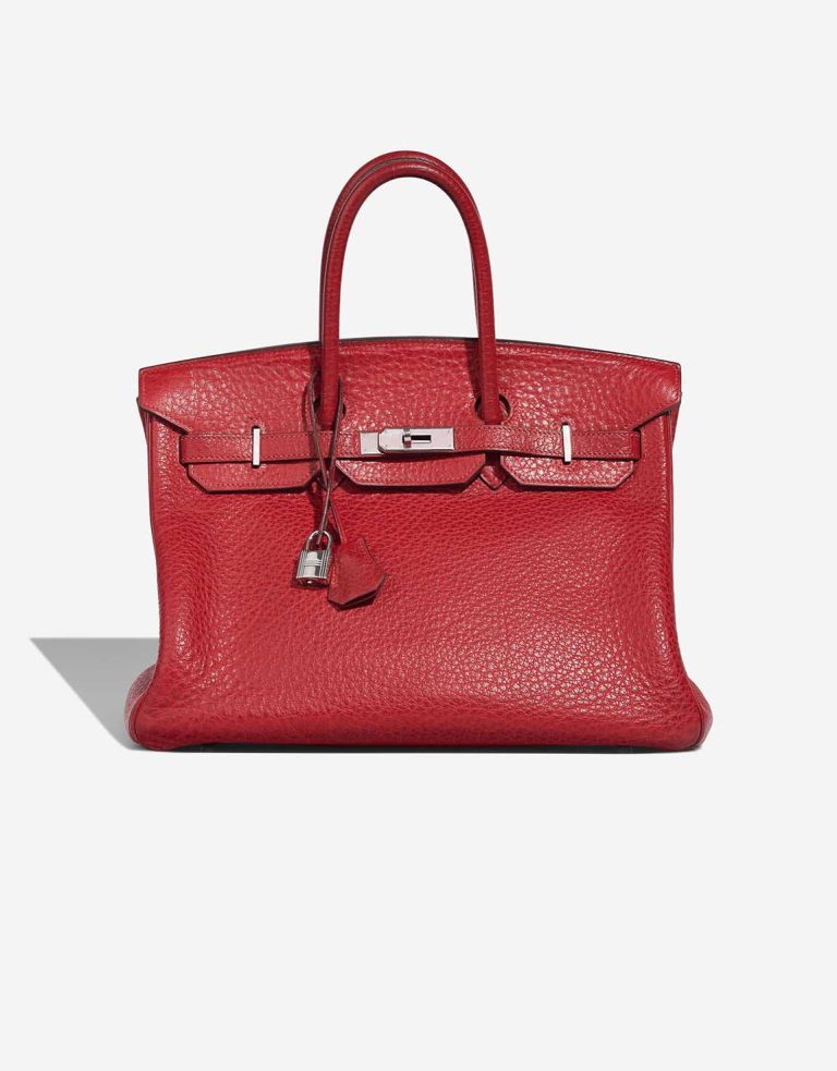 Hermès Birkin 35 Buffalo Rouge Vif Front | Sell your designer bag