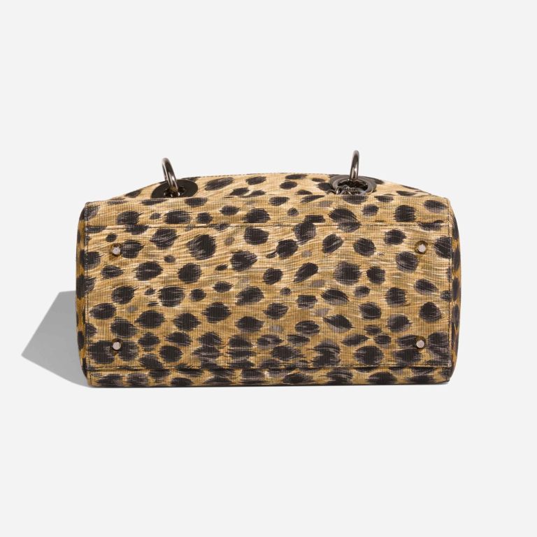 Dior Lady Medium Canvas Black / Brown | Sell your designer bag