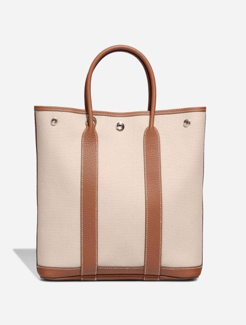 Hermès Garden File 28 Strap Toile / Clémence Béton / Gold | Sell your designer bag