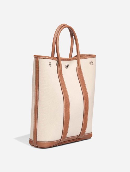 Hermès Garden File 28 Strap Toile / Clémence Béton / Gold | Sell your designer bag