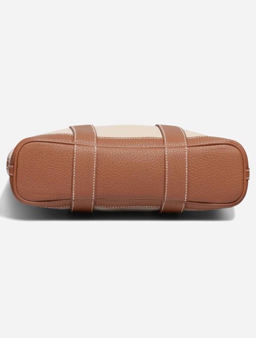 Hermès Garden File 28 Strap Toile / Clémence Béton / Gold | Sell your designer bag