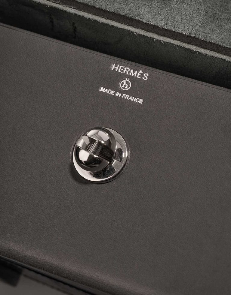Hermès Petite h Minaudière Auto Alligator Mississippi / Vache Hunter Black / Gris Bougainvillier Logo | Sell your designer bag