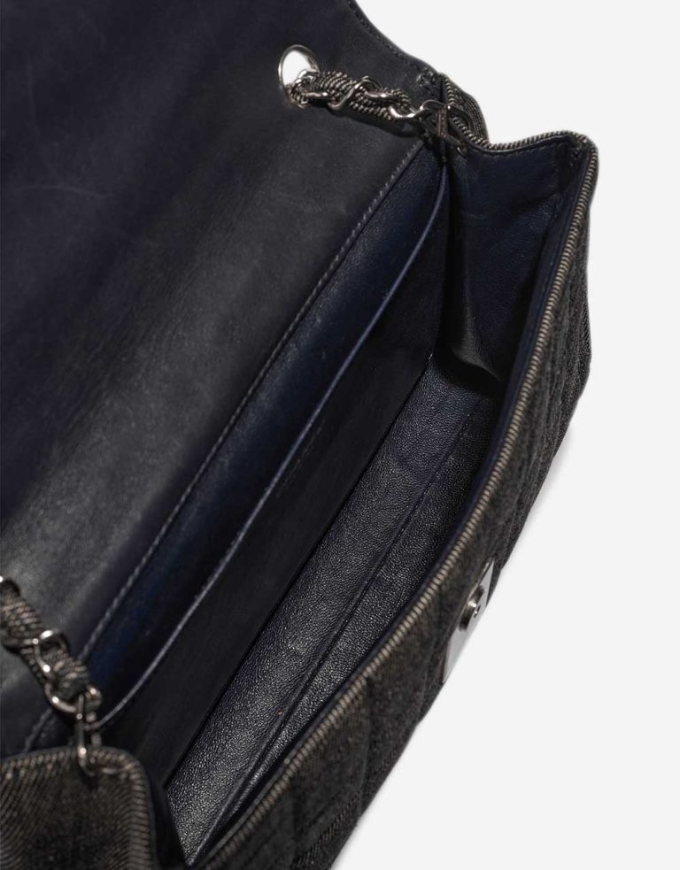 Chanel Chocolate Bar Medium Denim Grey Inside | Sell your designer bag