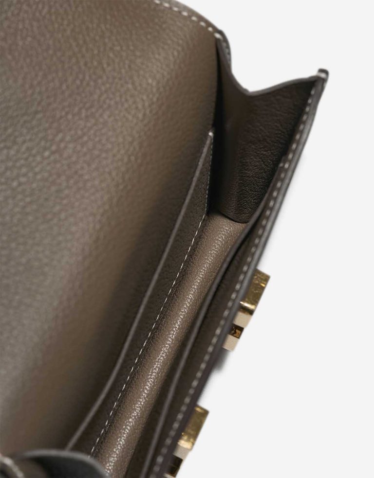 Hermès Constance Slim Wallet Evercolor Étoupe Inside | Sell your designer bag