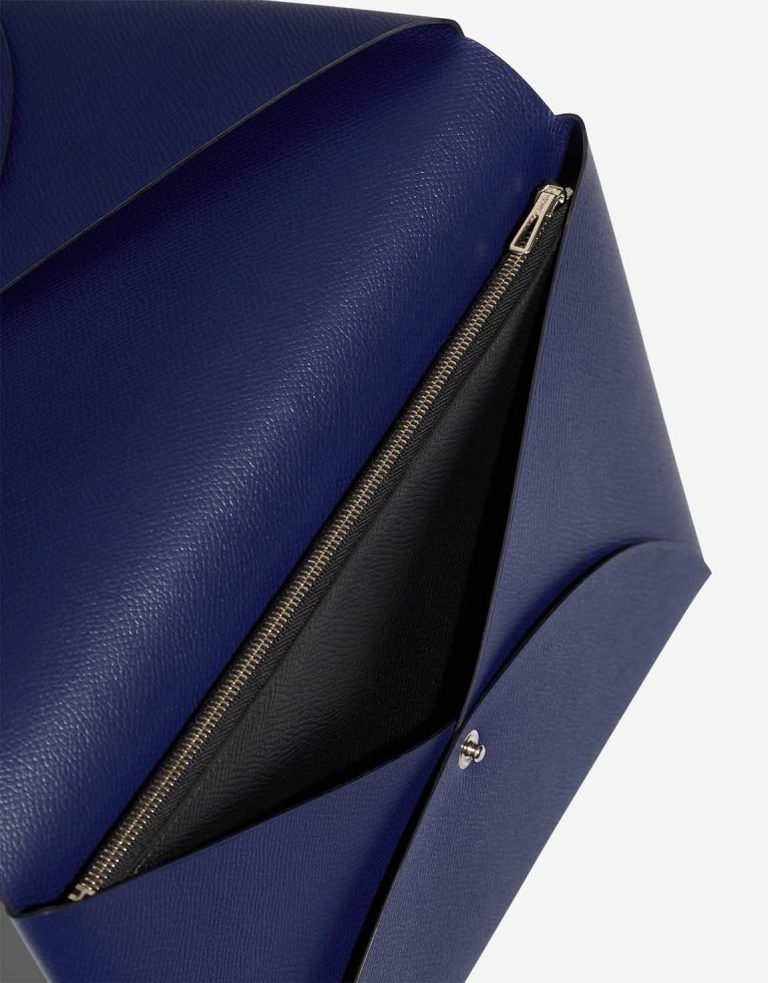 Hermès Calvi Pouch Epsom Bleu Saphir / Black Inside | Sell your designer bag