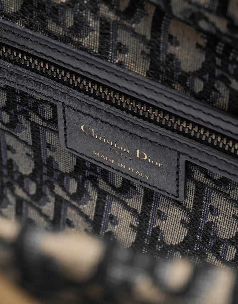 Dior Basket Bag Medium Wicker / Canvas Blue / Camel / Beige Logo | Sell your designer bag