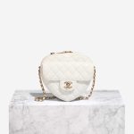Chanel Timeless Heart Large Lamb White Front | Sell your designer bag