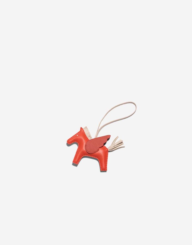 Hermès Rodéo Pegasus MM Milo Orange Poppy / Craie / Terre Battue Front | Sell your designer bag