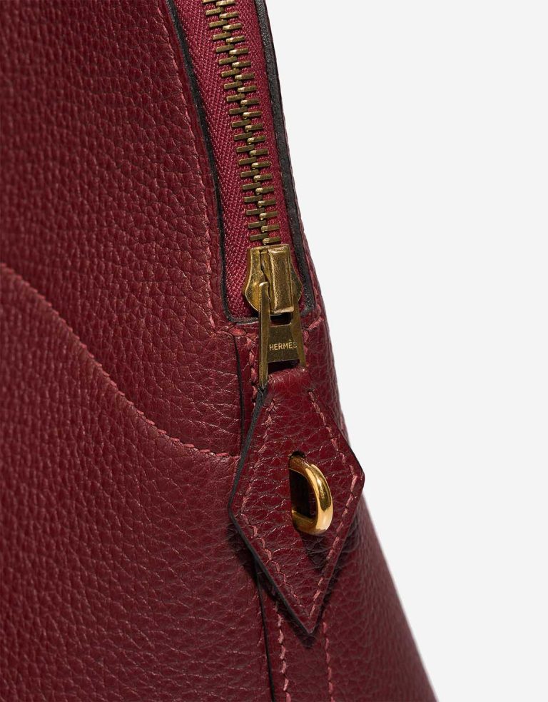 Hermès Bolide 35 Vache Fjord Rouge H Closing System | Sell your designer bag