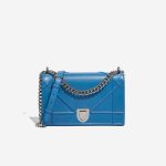 Dior Diorama Medium Calf Blue Front | Sell your designer bag