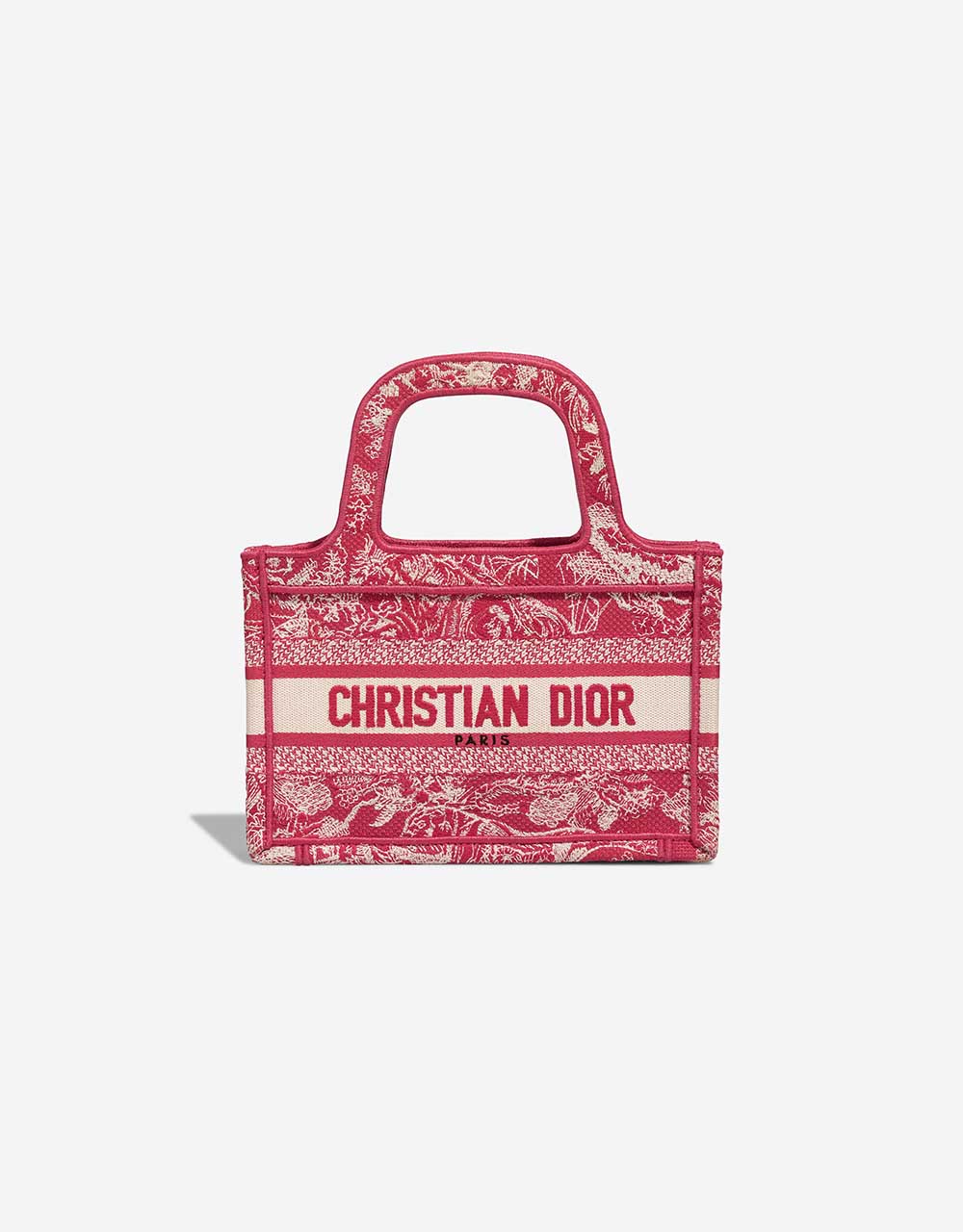 Dior Book Tote Mini Canvas Red / White | SACLÀB