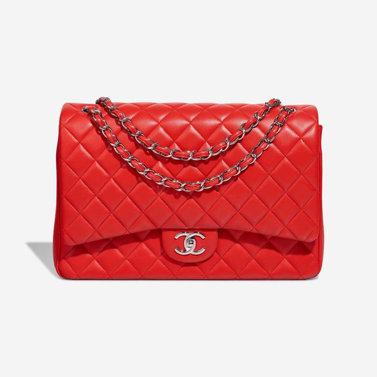 Chanel Timeless Maxi Lamb Red Front | Sell your designer bag