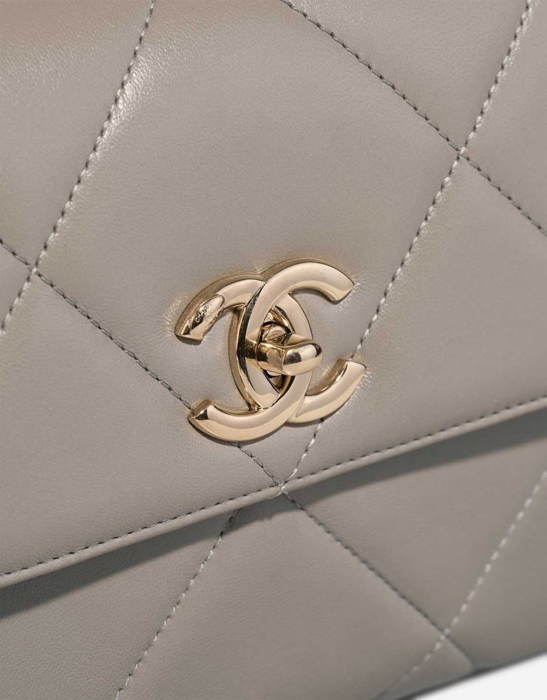 Chanel Trendy CC Medium Lamb Grey Closing System | Sell your designer bag