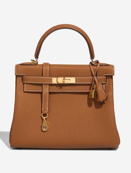 Hermès Kelly 28 Togo Gold Front | Sell your designer bag