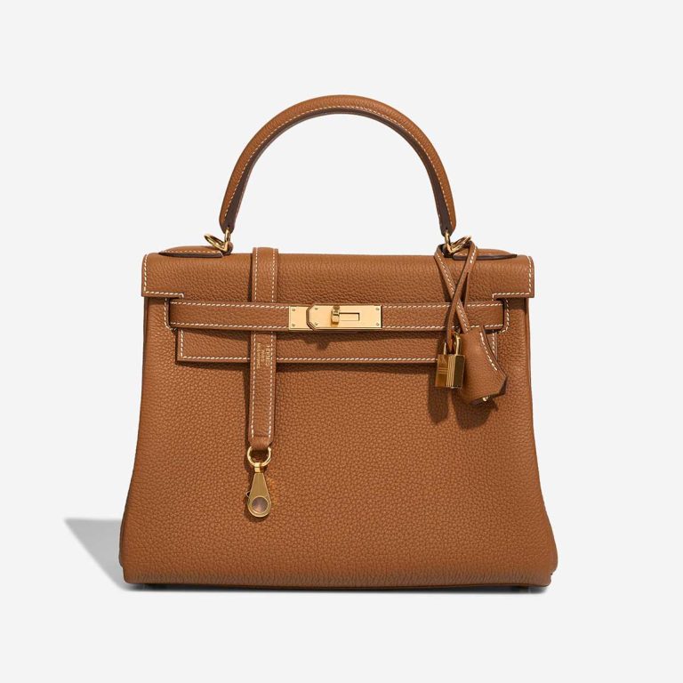 Hermès Kelly 28 Togo Gold Front | Sell your designer bag