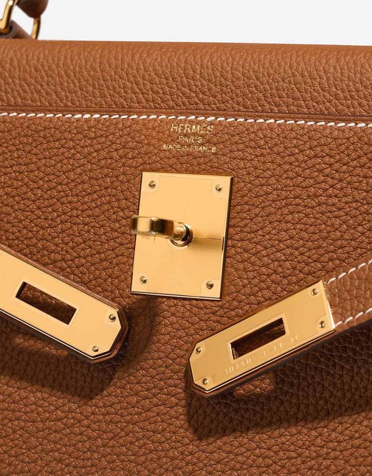 Hermès Kelly 28 Togo Gold Logo | Sell your designer bag