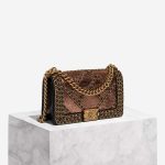 Chanel Boy Old Medium Python / Lamb Copper / Black Front | Sell your designer bag