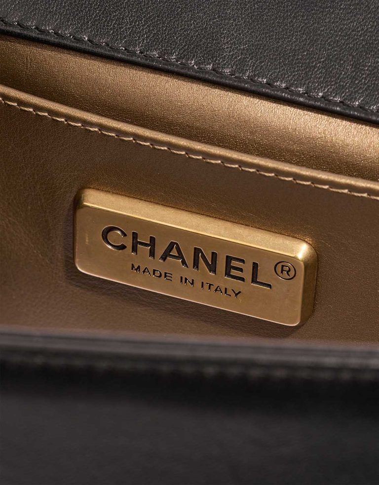 Chanel Boy Old Medium Python / Lamb Copper / Black Logo | Sell your designer bag
