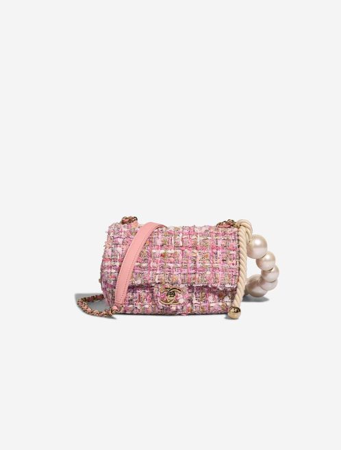 Chanel Timeless Mini Rectangular Tweed Pink / Multicolour Front | Sell your designer bag