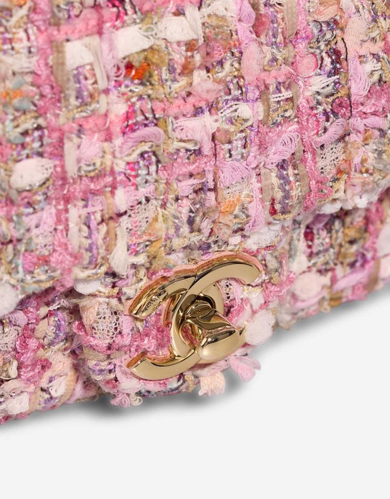 Chanel Timeless Mini Rectangular Tweed Pink / Multicolour Closing System | Sell your designer bag