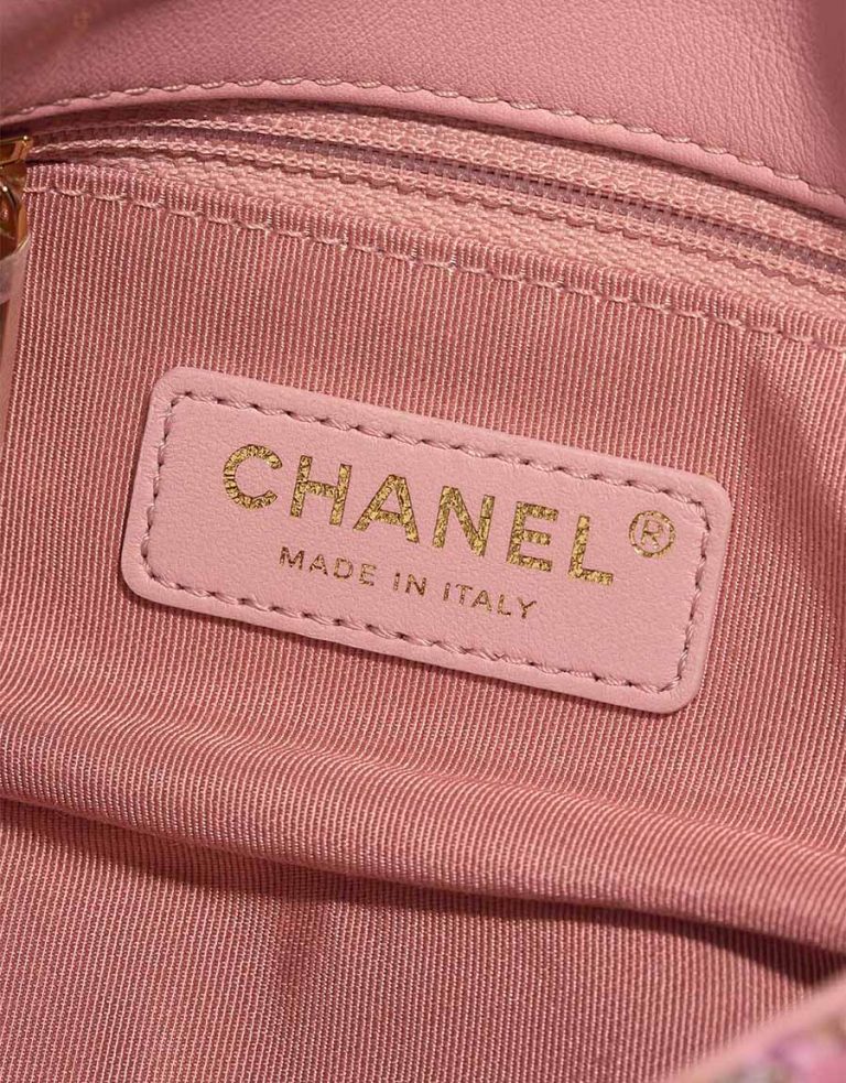 Chanel Timeless Mini Rectangular Tweed Pink / Multicolour Logo | Sell your designer bag