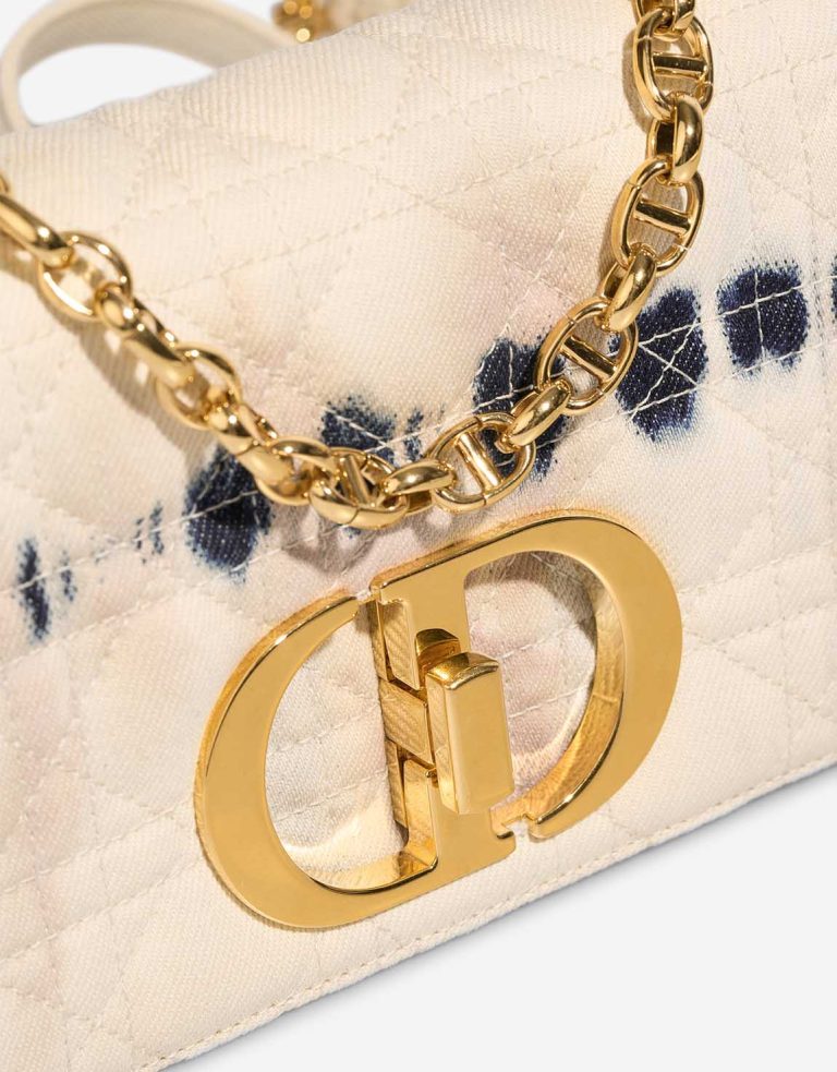 Dior Caro Small Denim Off White Closing System | Sell your designer bag