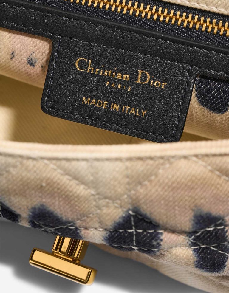 Dior Caro Small Denim Off White Logo | Sell your designer bag