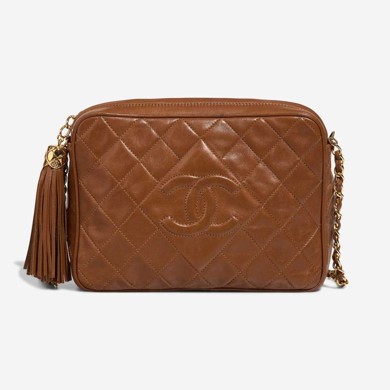 Chanel Camera Bag Medium Lamb Brown Front | Sell your designer bag
