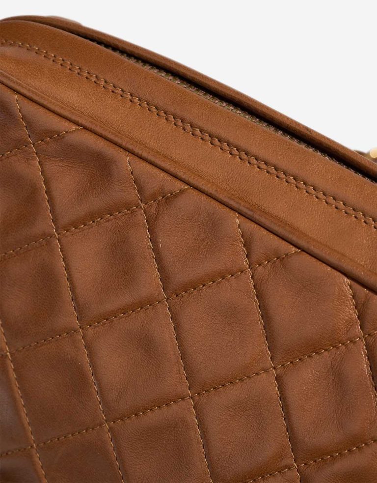 Chanel Camera Bag Medium Lamb Brown Signs of wear | Sell your designer bag