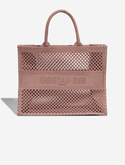 Dior Book Tote Large Canvas Beigerosé Front | Sell your designer bag