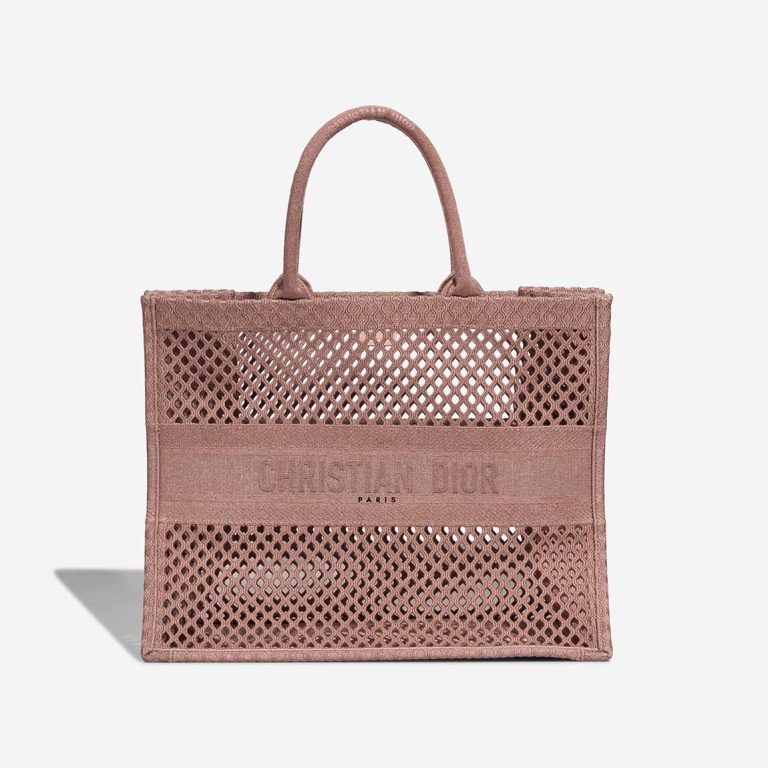 Dior Book Tote Large Canvas Beigerosé Front | Sell your designer bag