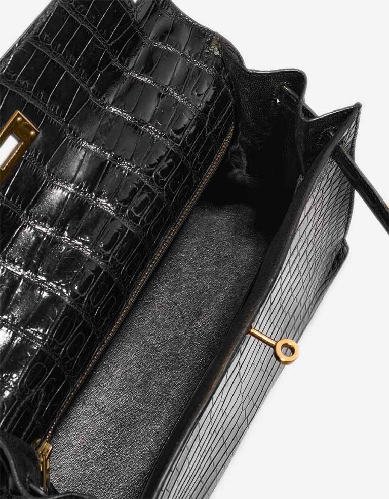 Hermès Kelly 28 Porosus Crocodile Black Inside | Sell your designer bag