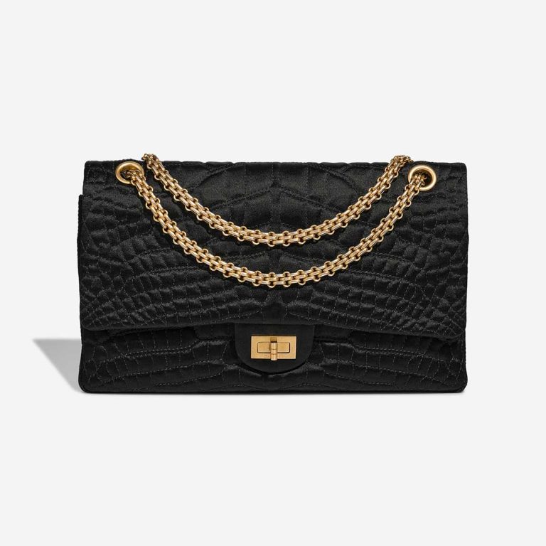 Chanel 2.55 Reissue 226 Silk Black Front | Sell your designer bag