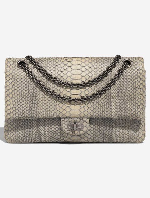 Chanel 2.55 227 Python Light Blue Front | Sell your designer bag