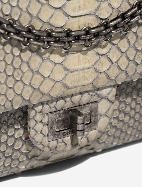 Chanel 2.55 227 Python Light Blue Closing System | Sell your designer bag