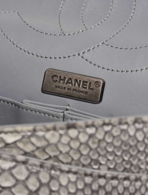 Chanel 2.55 227 Python Light Blue Logo | Sell your designer bag
