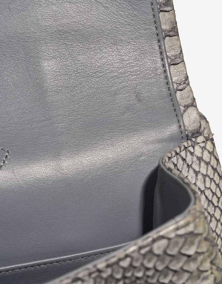 Chanel 2.55 227 Python Light Blue Signs of wear | Sell your designer bag