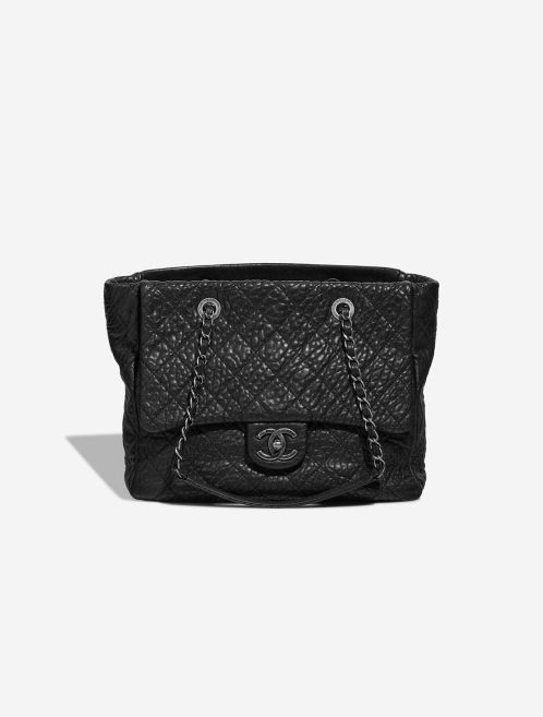 Chanel Grand Shopping Tote Goat Black Front | Sell your designer bag